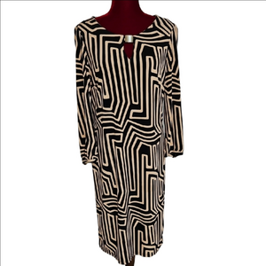 Joseph Ribkoff Geometric Shift Dress Size 12